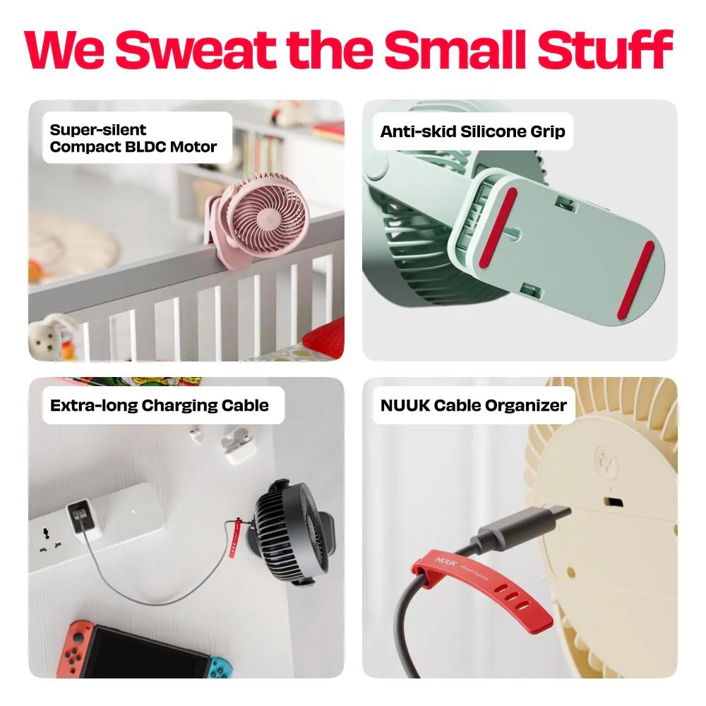 Personal Clip Fan with SharkGrip™ | KLĪP - Image 10