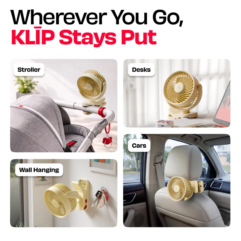 Personal Clip Fan with SharkGrip™ | KLĪP - Image 19