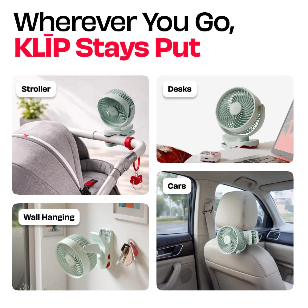 Personal Clip Fan with SharkGrip™ | KLĪP - Image 31