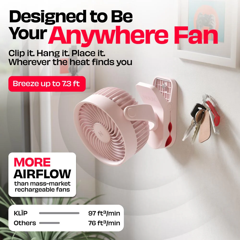 Personal Clip Fan with SharkGrip™ | KLĪP - Image 39