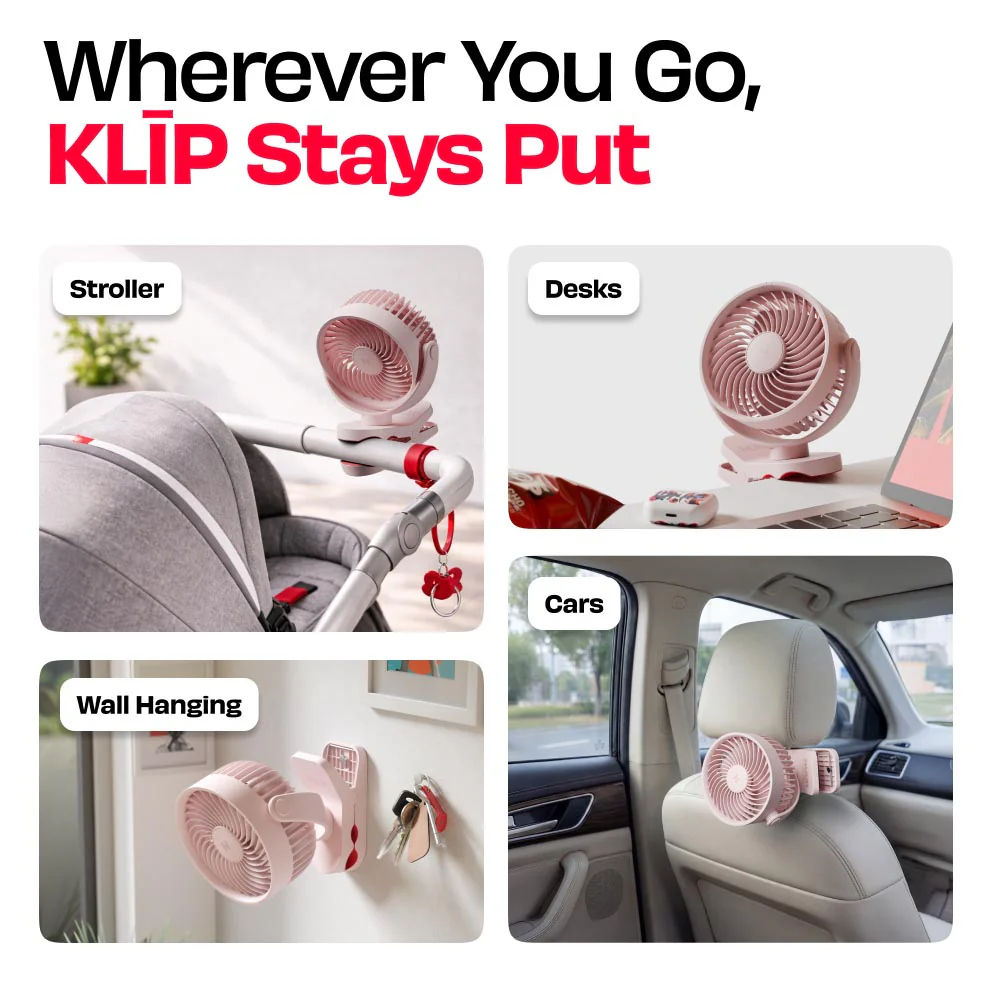 Personal Clip Fan with SharkGrip™ | KLĪP - Image 43
