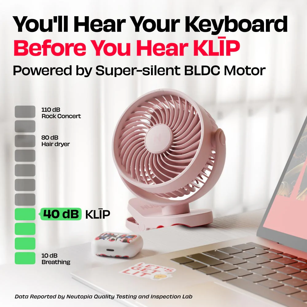 Personal Clip Fan with SharkGrip™ | KLĪP - Image 44