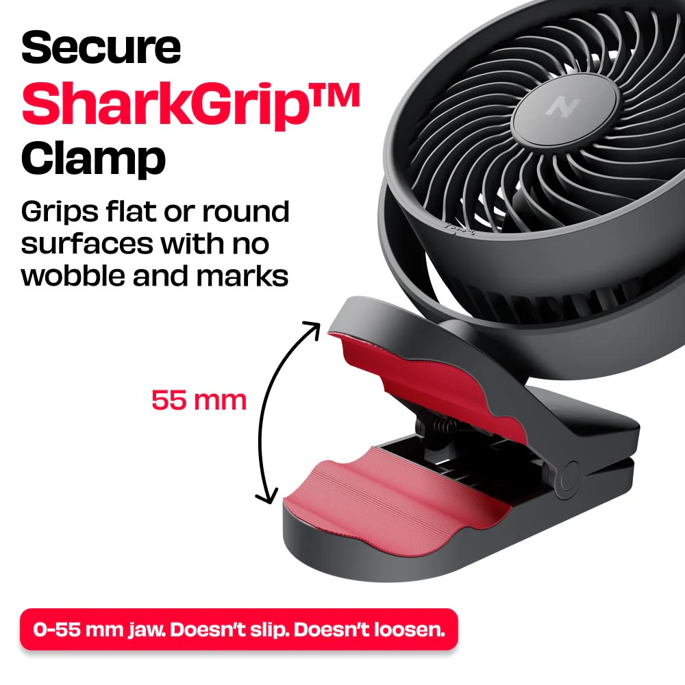 Personal Clip Fan with SharkGrip™ | KLĪP - Image 5