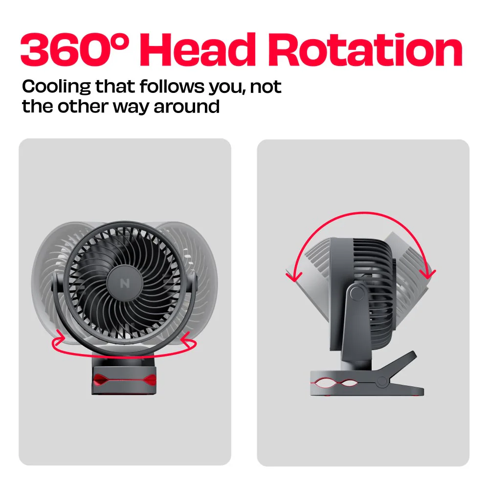 Personal Clip Fan with SharkGrip™ | KLĪP - Image 6