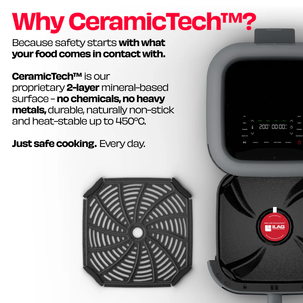 100% TOXIN-FREE 6.5L AIR FRYER WITH ILAG®️ CERAMICTECH™️ | BRĪSK - Image 15