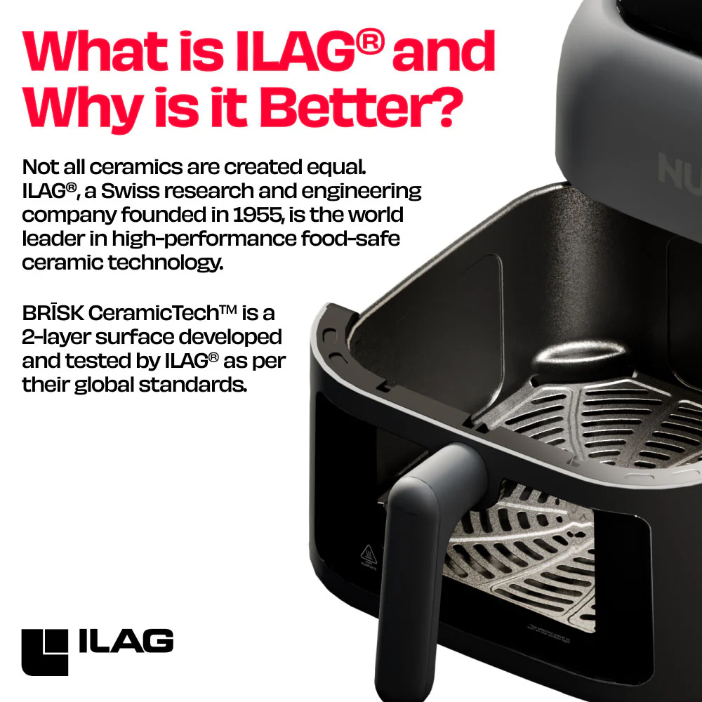 100% TOXIN-FREE 6.5L AIR FRYER WITH ILAG®️ CERAMICTECH™️ | BRĪSK - Image 16