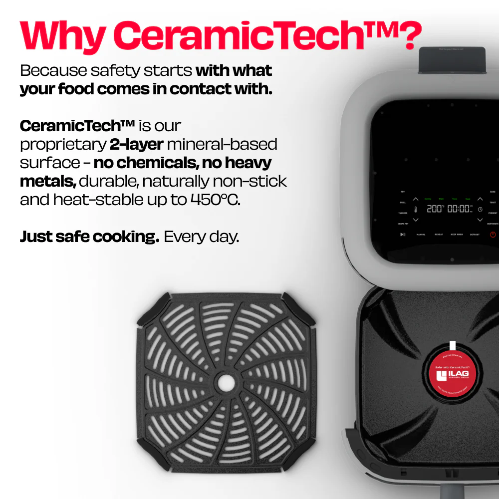 100% TOXIN-FREE 6.5L AIR FRYER WITH ILAG®️ CERAMICTECH™️ | BRĪSK - Image 26