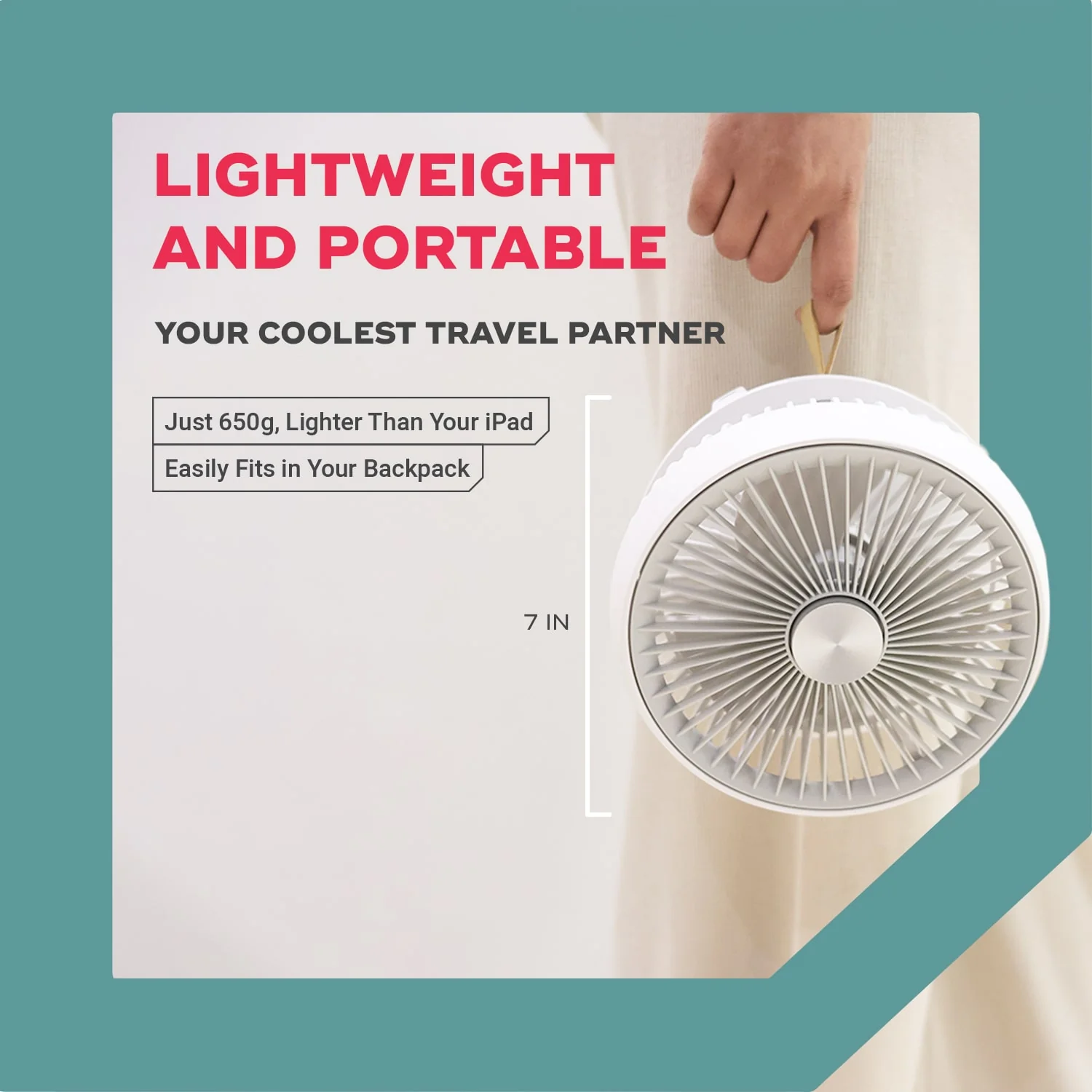 FOLDE | Rechargeable Folding Personal Fan - Image 11