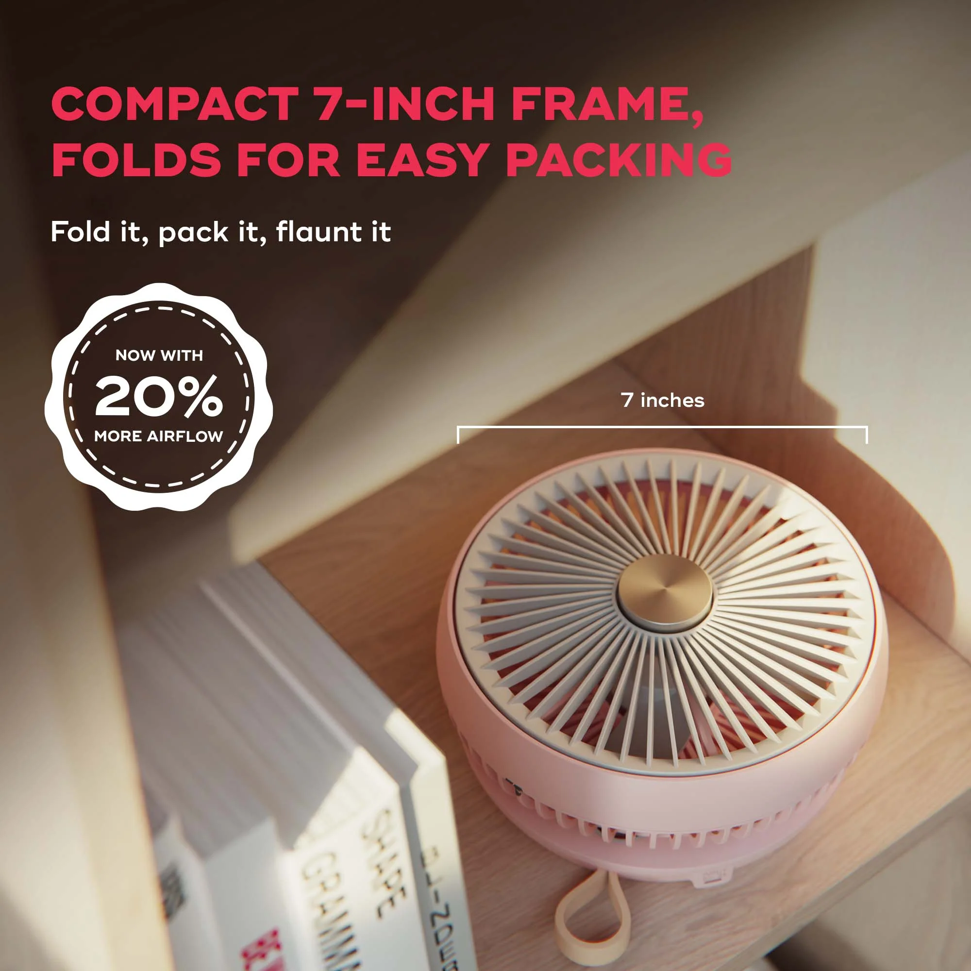 FOLDE v2 | All Day Wireless™ Rechargeable Folding Fan - Image 21