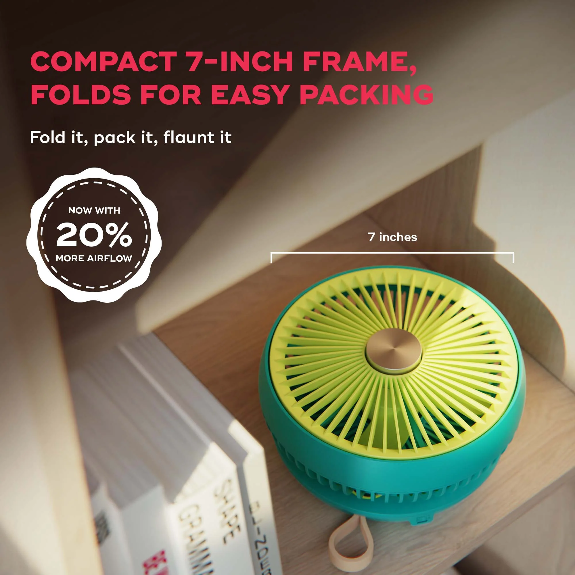 FOLDE v2 | All Day Wireless™ Rechargeable Folding Fan - Image 27