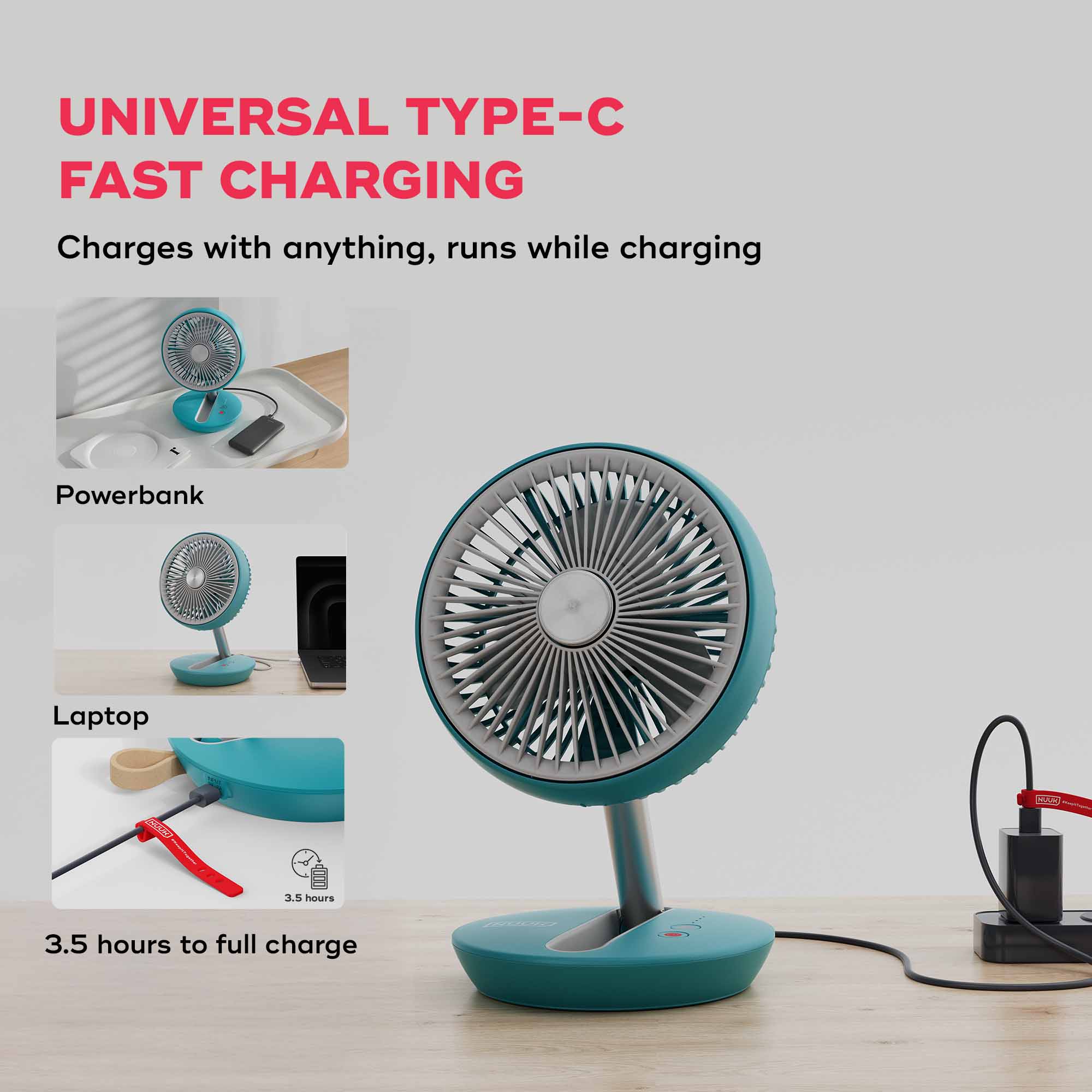 FOLDE v2 | All Day Wireless™ Rechargeable Folding Fan - Image 5