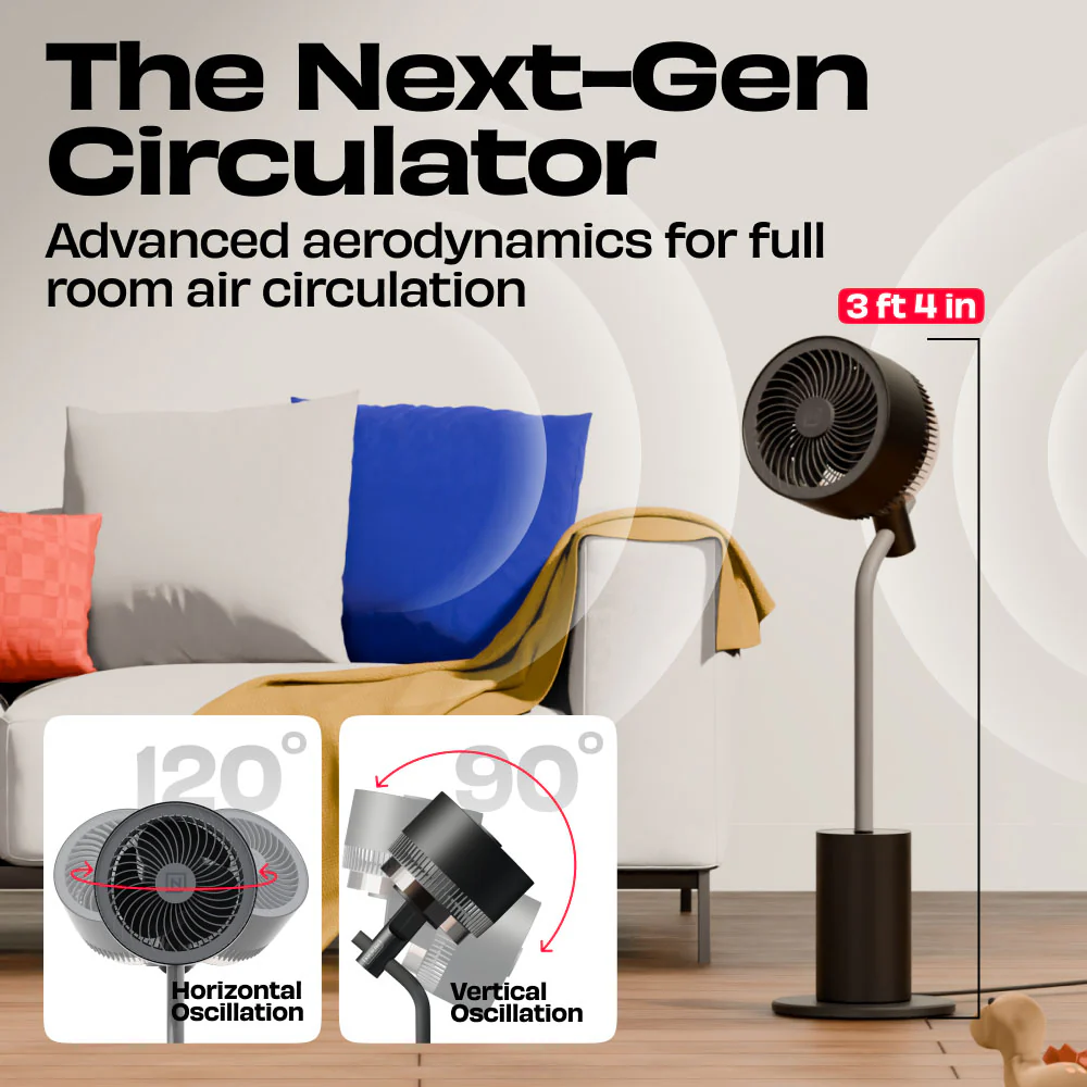 HALO v2 | 3D Air Circulation Fan with Mood Lamp - Image 4
