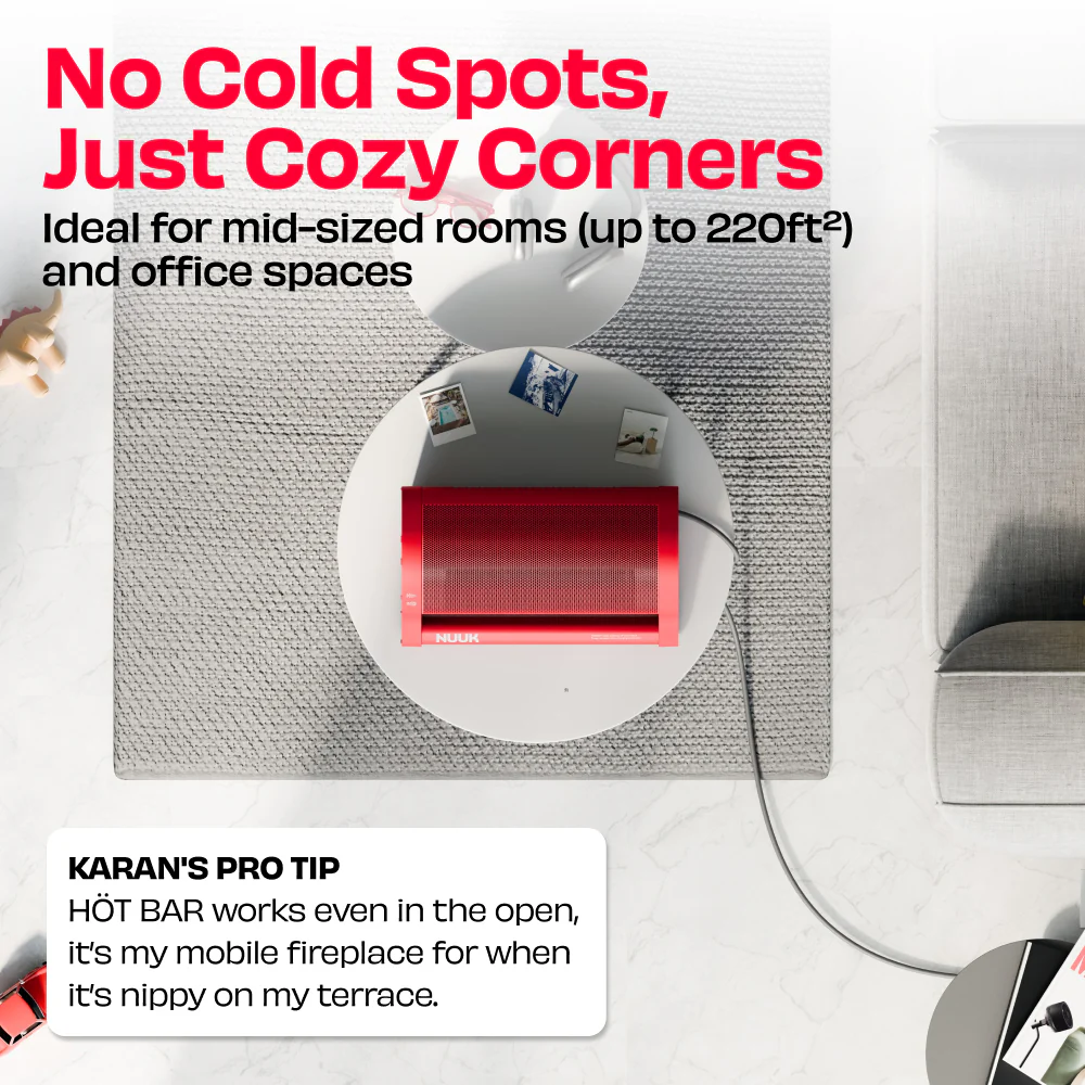 HÖT BAR | 2200W Space Heater with PTC Technology and Feather Touch Panel - Image 18