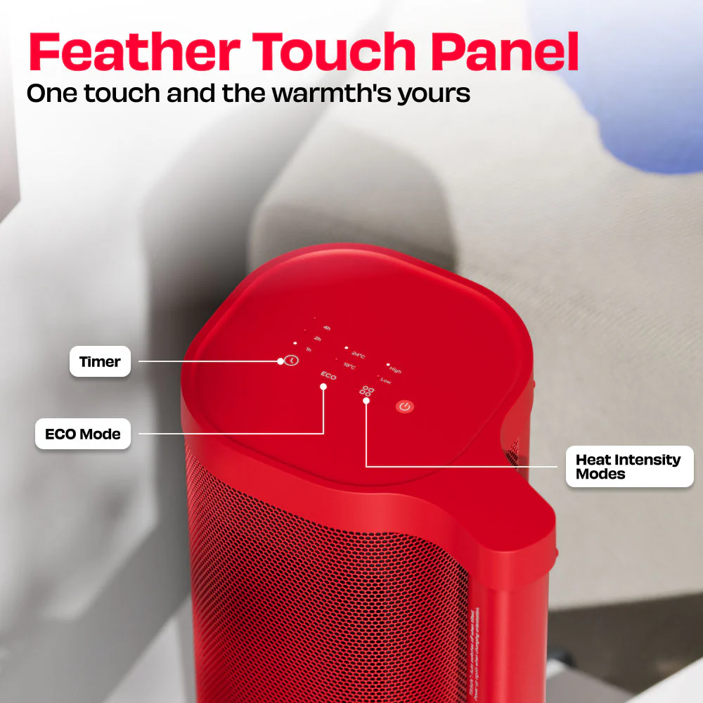 HÖT BAR | 2200W Space Heater with PTC Technology and Feather Touch Panel - Image 22