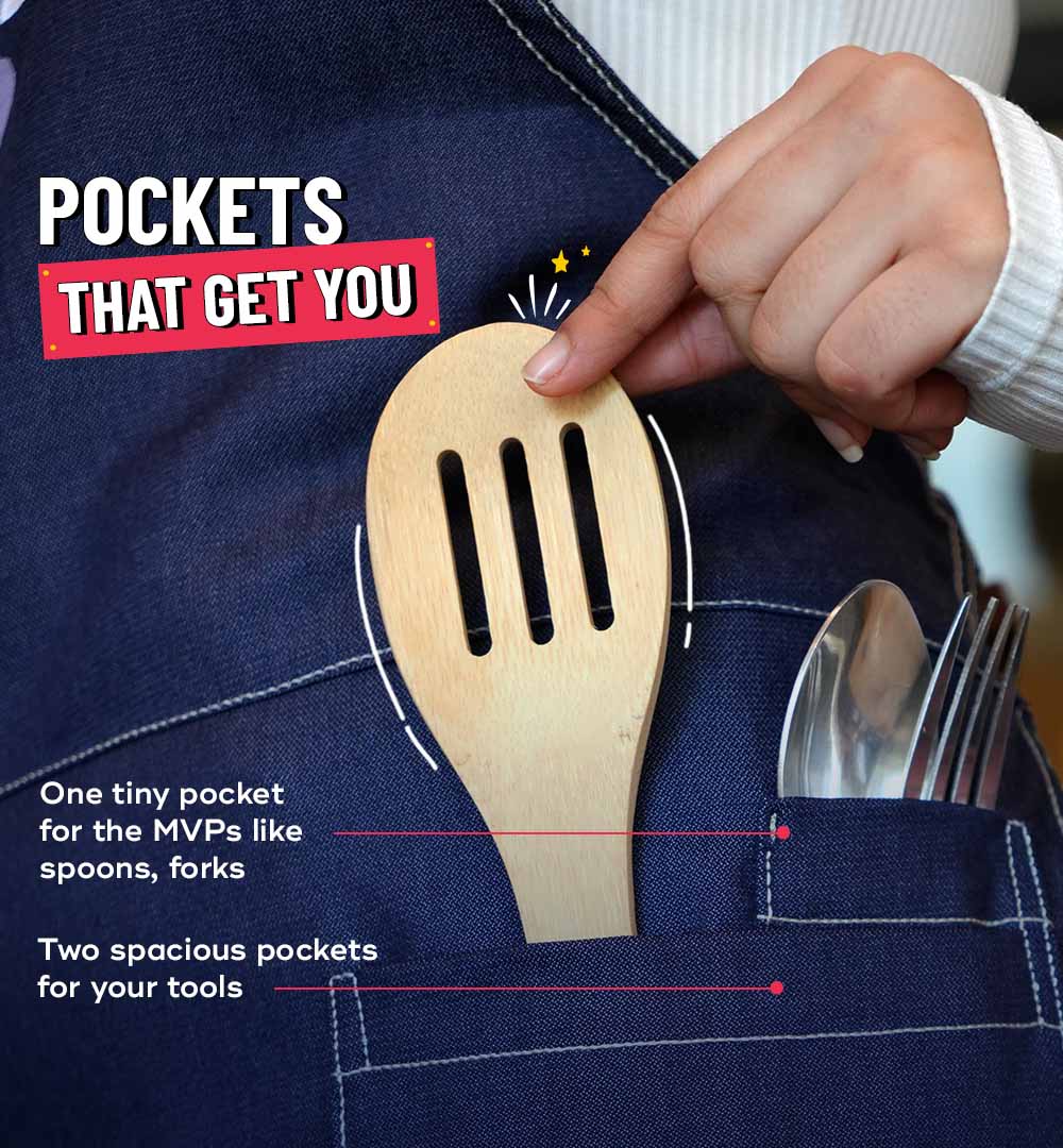 KOS | Fade Resistant Denim Apron - Image 3