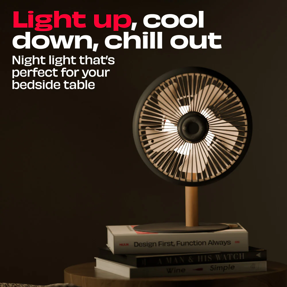 LIT v2 | All Day Wireless™ Rechargeable Table Fan with Mood Light - Image 16