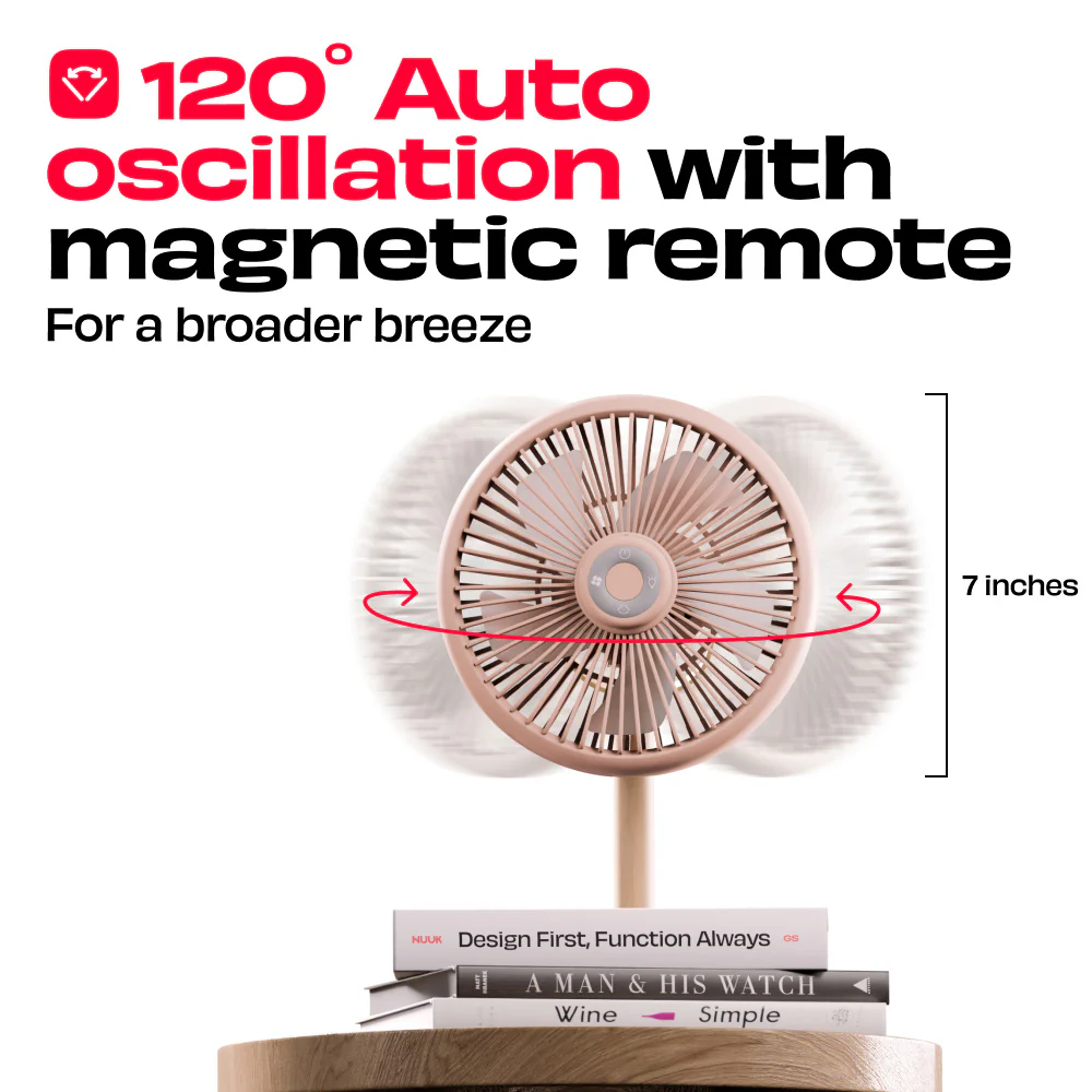 LIT v2 | All Day Wireless™ Rechargeable Table Fan with Mood Light - Image 21
