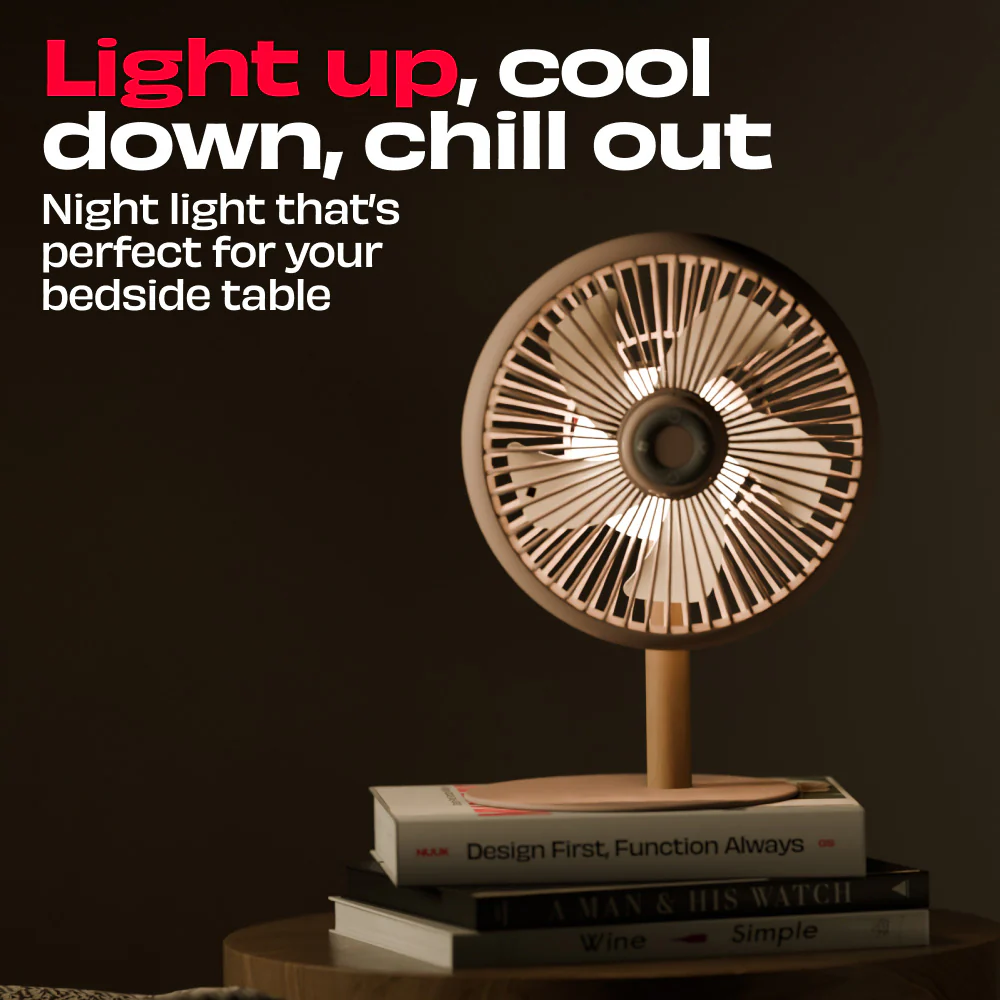 LIT v2 | All Day Wireless™ Rechargeable Table Fan with Mood Light - Image 25