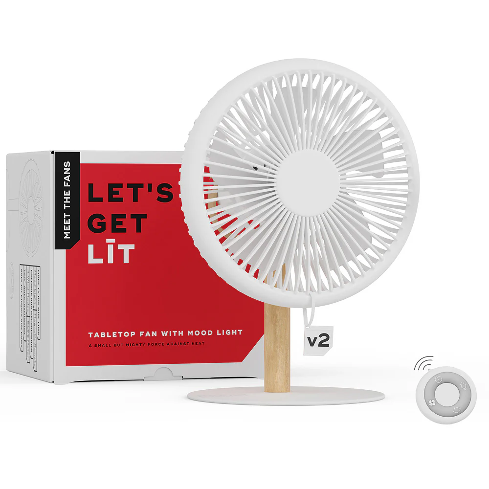 LIT v2 | All Day Wireless™ Rechargeable Table Fan with Mood Light - Image 28