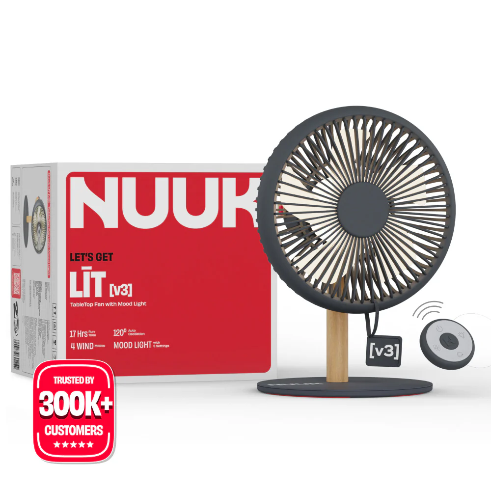 All-day Wireless Rechargeable Table Fan with Mood Light and Magnetic Remote | LĪT [v3] - Image 13
