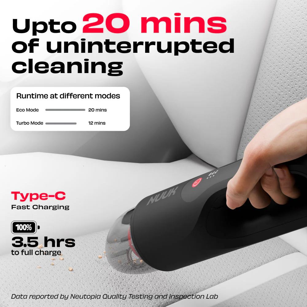 REN GO | 11 kPa Cordless Car Vacuum Cleaner - Image 3